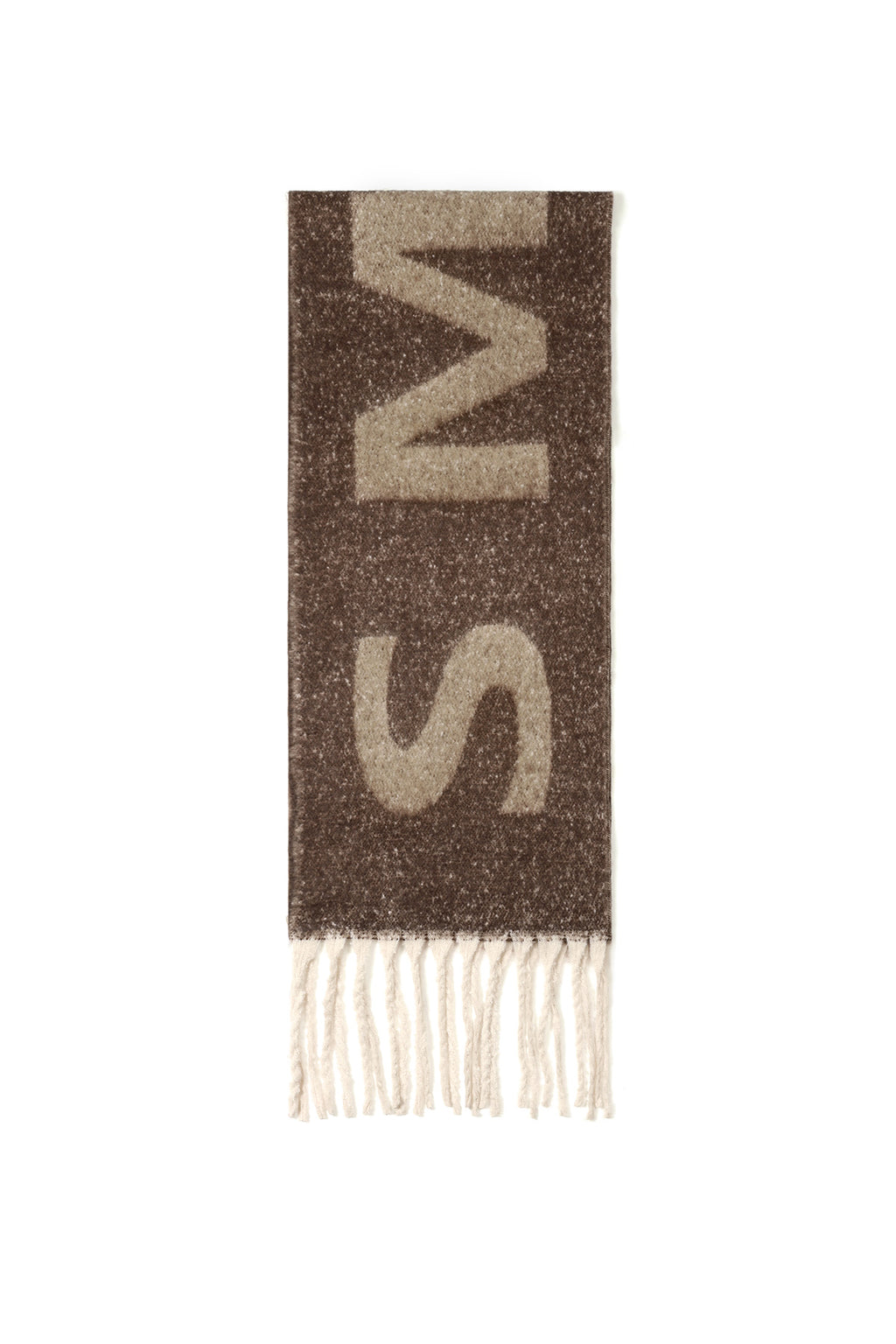 Wintersjaals met lettermotief, eenvoudig, polyester, dagelijkse accessoires